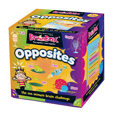 Green Board Games GRE91028 BrainBox Oposites, Juego de Cartas