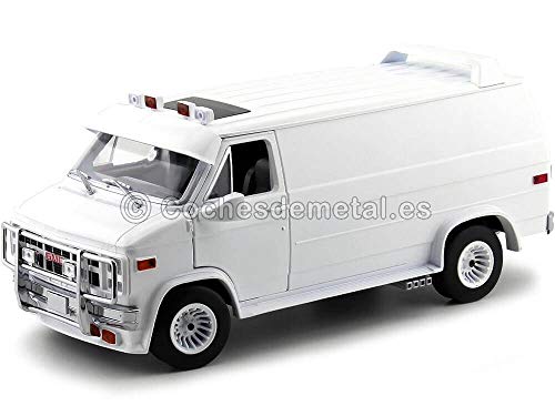 Greenlight 1983 Furgoneta GMC Vandura Cargo Van Blanca 1:18 13522