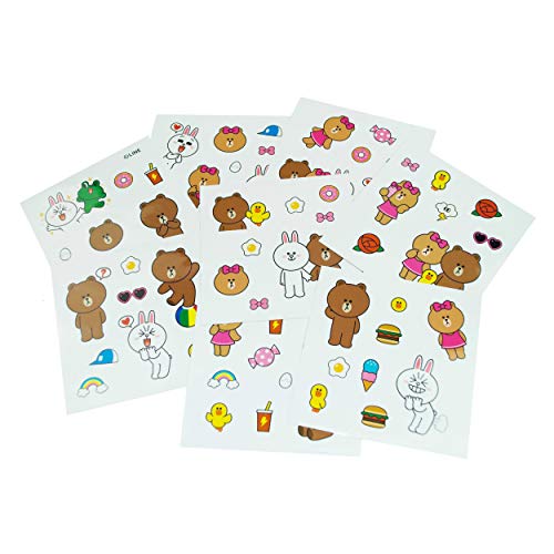 Grupo Erik Editores-LINE3328 Pegatinas Deco Line Friends (LINE3328)