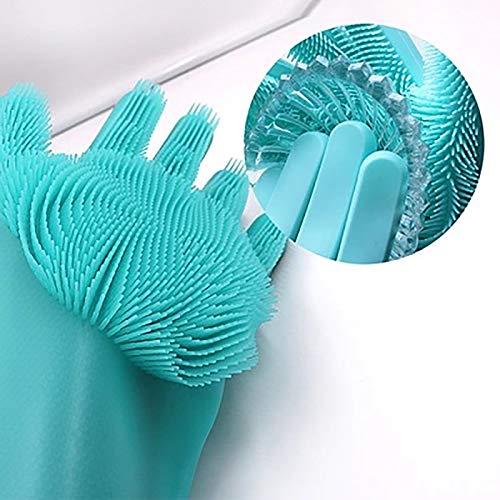 Guantes para Lavar Platos De Silicona para El Hogar Femenino Artefacto Mágico para Lavar Platos De Goma Quehaceres Domésticos Duradero Impermeable Lavado De Verduras,e