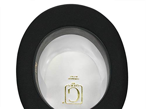 Guerra Top Hat Cabello fieltro Cilindro 14 cm sombrero de fieltro – Negro negro 56
