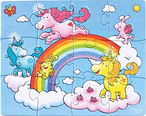 Haba-300299 Puzzles Unicornio Destello Puzle Infantil, Multicolor (300299)