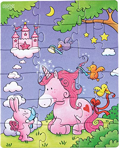 Haba-300299 Puzzles Unicornio Destello Puzle Infantil, Multicolor (300299)