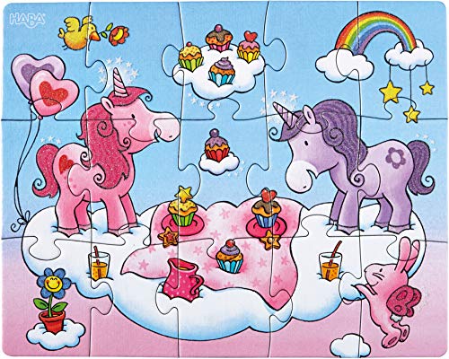 Haba-300299 Puzzles Unicornio Destello Puzle Infantil, Multicolor (300299)