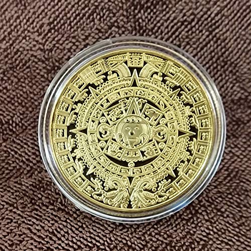 HARPIMER Mayas Moneda Conmemorativa, Colección de Monedas Conmemorativas Aztecas y mayas en un Calendario Colección De Arte