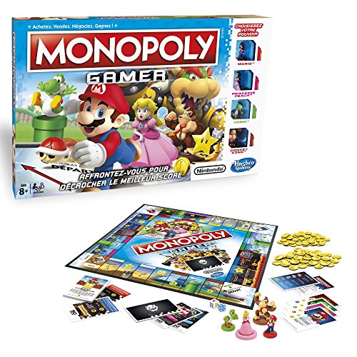 Hasbro Monopoly Gamer Niños Simulación económica - Juego de tablero (Simulación económica, Niños, Niño/niña, 8 año(s), Francés, Francés)