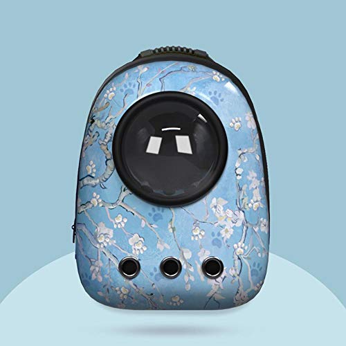 HEHUANG Mascota Gatos Perros Mochila Ventana Astronauta Bolsa Portadora Cápsula Corp Gatos Bolsa de Hombro Doble Moda Pequeña Mascota Trave en Forma, 4