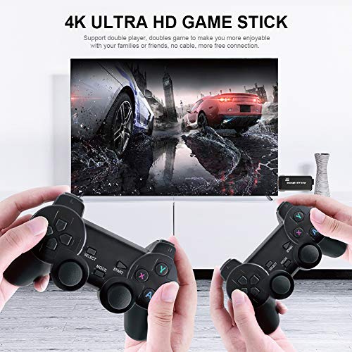 HEITIGN Consola de Juegos Retro Hdmi HD 64G Videojuegos Clásicos USB Consolas Inalámbricas Portátiles Game Stick Consola de Videojuegos Controlador Retro