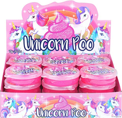 Henbrandt Unicornio Caca Rosa Brillante Slime Masilla Tubo Flexible Alivio del Estrés Juguete