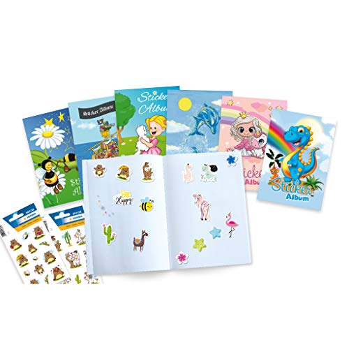 HERMA 15418 - Álbum de pegatinas (DIN A5, 16 páginas, papel especial revestido), álbum de pegatinas para coleccionar, 1 libro de pegatinas para niñas, en blanco