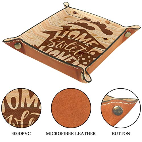 HOHOHAHA Bandeja plegable para dados, soporte de dados de piel sintética para juegos RPG, D&D y otros juegos de mesa, Home Sweet Home Retro