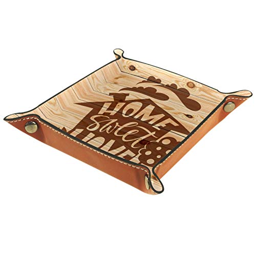 HOHOHAHA Bandeja plegable para dados, soporte de dados de piel sintética para juegos RPG, D&D y otros juegos de mesa, Home Sweet Home Retro