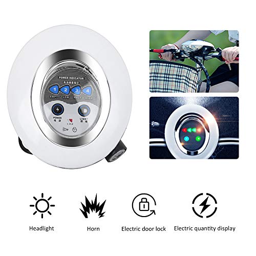 Huairdum 1 3 Scooter, Kf-po113 Scooter eléctrico de 24 v, 3 en 1 LED Instrumento Luz Accesorio de Faro de Ahorro de energía - Conmutación portátil Plegable Inicio rápido