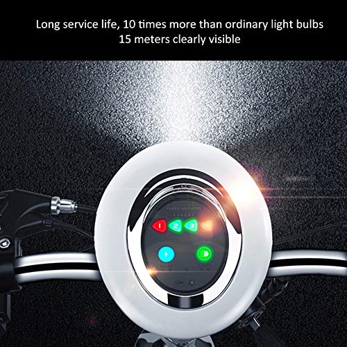 Huairdum 1 3 Scooter, Kf-po113 Scooter eléctrico de 24 v, 3 en 1 LED Instrumento Luz Accesorio de Faro de Ahorro de energía - Conmutación portátil Plegable Inicio rápido