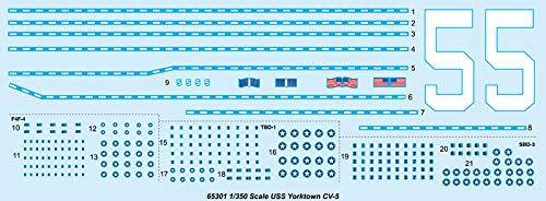 I Love Kit 65301 - USS Yorktown CV-5 - Escala 1/350 - Maquetas de plastico para Montar