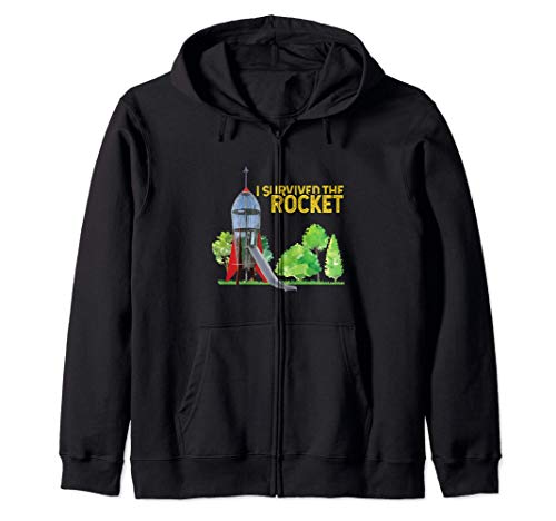 I Survived The Rocket Slide - School Playgrounds Scientist Sudadera con Capucha