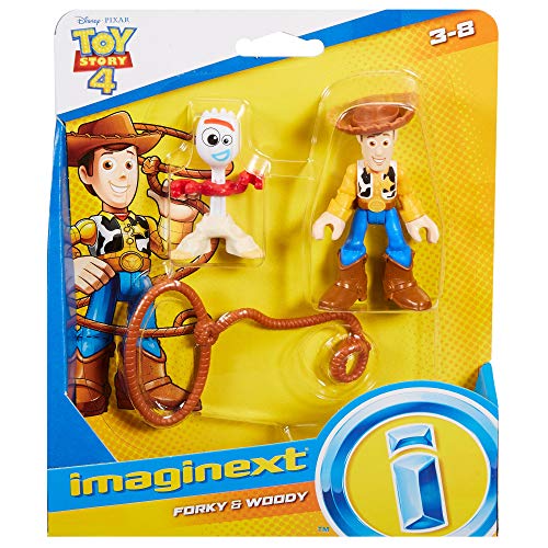 Imaginext - Disney Toy Story 4 Pack Aventuras Figuras Woody y Forky, Juguetes Niños +3 Años (Mattel GBG90)