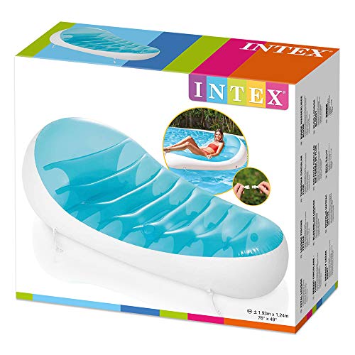 Intex 56869EU - Tumbona Hinchable ergonómica con Posavasos