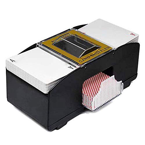 ISAKEN Mezclador de Cartas, Barajador de Carta Póker Automático Robot de Casino Máquina de Barajar, para Club Juego Familiar Divertido, Card Shuffler