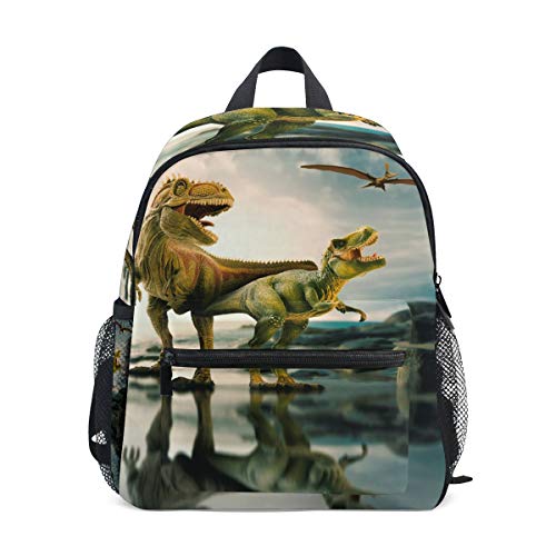 ISAOA Niño 3D caballo marrón niños mochilas Kinder preescolar niño niños/niñas mochila mochilas lindo (verde)