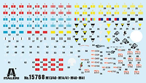 Italeri 15768 Italian Tanks – Semivientos M13/40 – M14/41 – M40 – M41, Escala 1:56