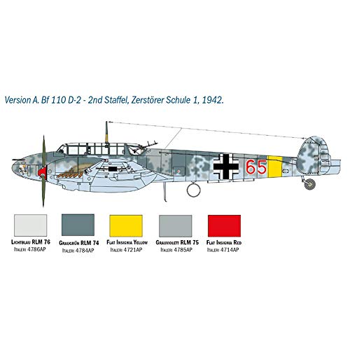 Italeri 2794S Messerschmitt BF 110 C-D - Maqueta (Escala 1:48)