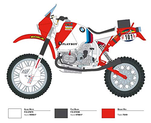 Italeri 4641. Maqueta Moto Trail R80 G/S 1000 Paris Dakar 1985. Escala 1:9