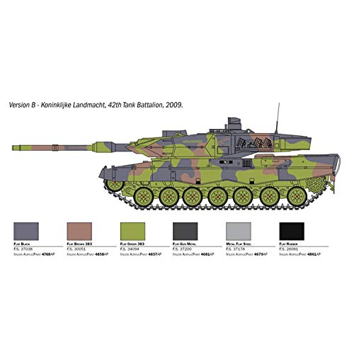 Italeri 6567S 6567S-1:35 Leopard 2A6 - Maqueta de construcción de maqueta (construcción de Modelos, Manualidades, aficiones, Pegamento, Kit de Montaje de plástico, sin lacar)