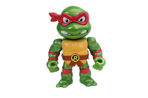 Jada Figura Raphael de Tortugas Ninja, Articulada, 10 cm, Realizada en Metal Fundido a Presión, 100% Licencia Oficial, Coleccionismo, para Niños a Partir de 8 Años y Adultos, Multicolor (253283001)