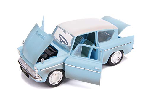 Jada JA31127 1:24 1959 Ford Anglia con Figura de Harry Potter, Azul Oxidado