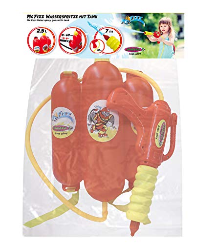 Jamara 460342 Pistola de Agua Con Mochila 2,5L, Rojo