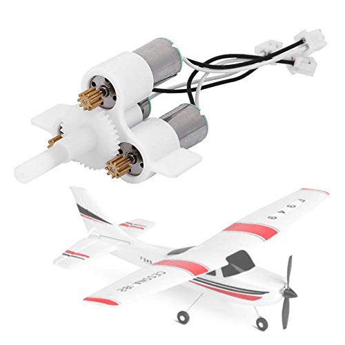 Jarchii Conjunto de Motor de avión, Juego de Motor de avión Modelo, Juego de Motor de Metal Reemplazo de Piezas de Repuesto de avión de avión para Juguetes de Control Remoto WL F949 para niños de