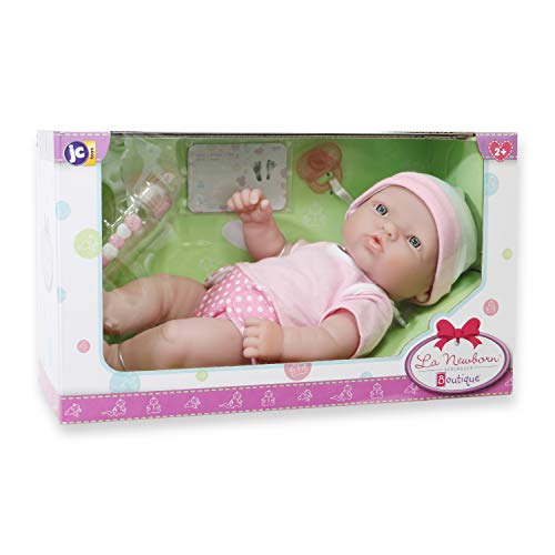 JC TOYS-La Newborn Muñeca Bebe, Color Rosa (18344)