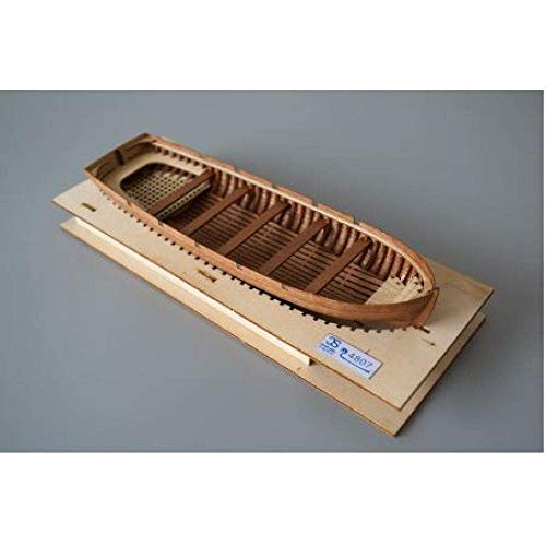 JHSHENGSHI Modelo de Barco Decoraciones para Sala de Estar Chem Velero Modelo Escala 1:48 Kit de Modelo de Bote Salvavidas de Madera Cortado con láser Modelo de Bote Salvavidas de Lanzamiento