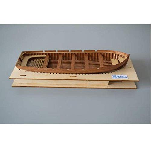 JHSHENGSHI Modelo de Barco Decoraciones para Sala de Estar Chem Velero Modelo Escala 1:48 Kit de Modelo de Bote Salvavidas de Madera Cortado con láser Modelo de Bote Salvavidas de Lanzamiento