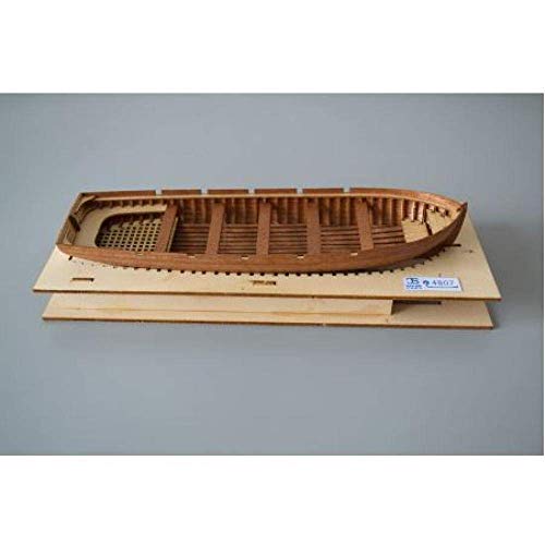 JHSHENGSHI Modelo de Barco Decoraciones para Sala de Estar Chem Velero Modelo Escala 1:48 Kit de Modelo de Bote Salvavidas de Madera Cortado con láser Modelo de Bote Salvavidas de Lanzamiento