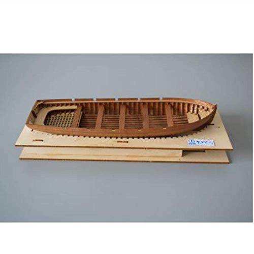 JHSHENGSHI Modelo de Barco Decoraciones para Sala de Estar Modelo de velero químico 1/48 Kits de Modelo de Bote Salvavidas de Madera Maciza Modelo de Bote Salvavidas de Lanzamiento para Regal