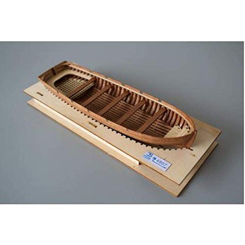 JHSHENGSHI Modelo de Barco Decoraciones para Sala de Estar Modelo de velero químico 1/48 Kits de Modelo de Bote Salvavidas de Madera Maciza Modelo de Bote Salvavidas de Lanzamiento para Regal