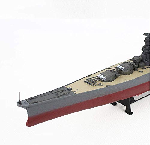 JHSHENGSHI Modelo de plástico Militar a Escala 1/700, Regalos de decoración de Acorazado Yamato de la Marina Japonesa de la Segunda Guerra Mundial, 5,4 Pulgadas