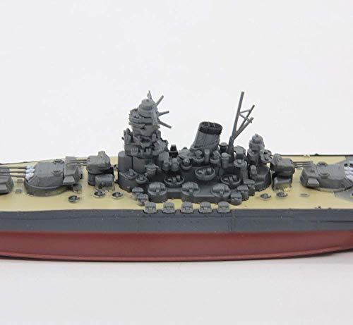 JHSHENGSHI Modelo de plástico Militar a Escala 1/700, Regalos de decoración de Acorazado Yamato de la Marina Japonesa de la Segunda Guerra Mundial, 5,4 Pulgadas