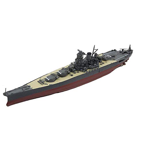 JHSHENGSHI Modelo de plástico Militar a Escala 1/700, Regalos de decoración de Acorazado Yamato de la Marina Japonesa de la Segunda Guerra Mundial, 5,4 Pulgadas