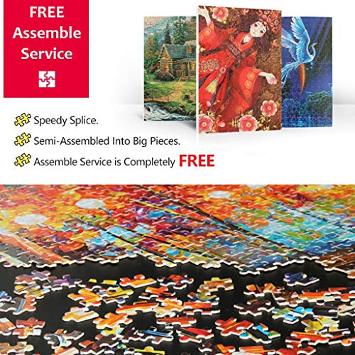 Jigsaw Puzzles Chicas cómicas japonesas, Rompecabezas de Madera de Madera de Tilo para Adultos y niños, Corte único, Ajuste 500/1000/1500 Piezas Caja de Rompecabezas Juguetes (Size : 1000pc)