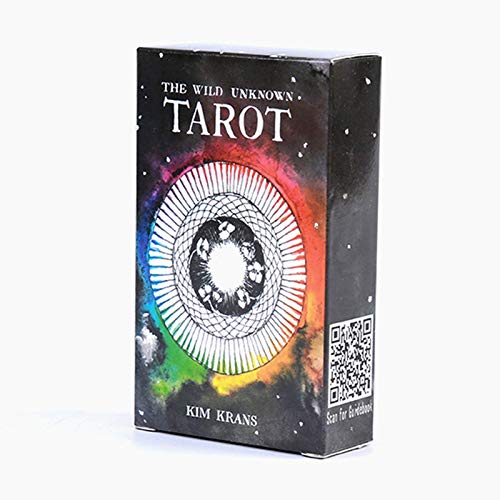 JILIGALA Tarots Tarjetas 78 PCS/Set, Tarot Desconocido Salvaje, Juego de Adivinación de la Junta, Party Family Solitaire Game (versión en inglés)