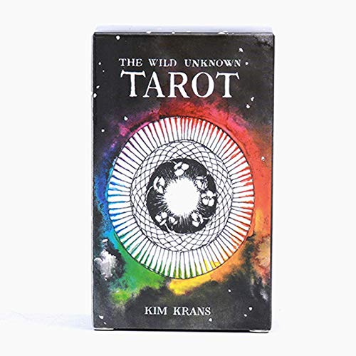 JILIGALA Tarots Tarjetas 78 PCS/Set, Tarot Desconocido Salvaje, Juego de Adivinación de la Junta, Party Family Solitaire Game (versión en inglés)