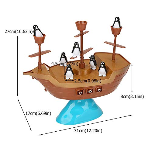 Juego de Equilibrio de Pingüinos y Pingüinos para El Juego de Mesa No Toques El Barco Juegos de Acción para Niños Regalos de Cumpleaños