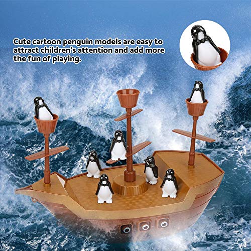 Juego de Equilibrio de Pingüinos y Pingüinos para El Juego de Mesa No Toques El Barco Juegos de Acción para Niños Regalos de Cumpleaños