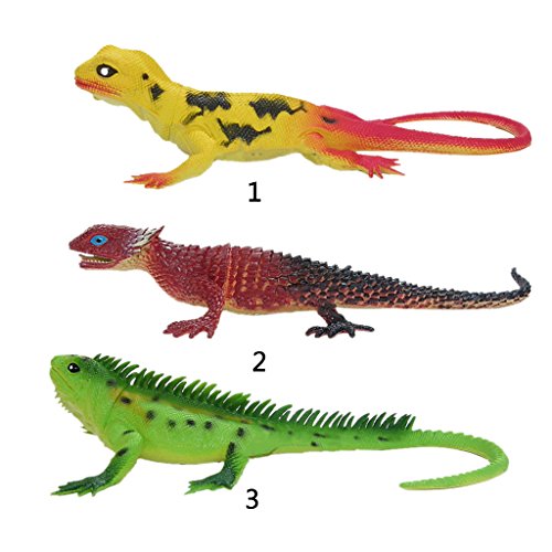 Juegos de Aprendizaje Animales Vivos Silvestres Goma Reptil Lagarto Verde Niños