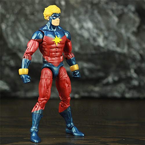 Jwyq Original ML Legends Avenger Gamerverse Capitán América Iron Man Mar-Vell MACH-I RAGE Leader 6"Figuras de acción Juguetes Muñeca Modelo   Mar-Vell Loose