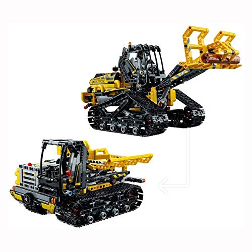 Kedorle Bulldozer ensambla Bloques de Juguete Juego de Cargador de Juguete (827 Piezas) RC Vehículo de Juguete Recargable eléctrico Bigfoot Truck High Patrimonio RC Coche de Juguete