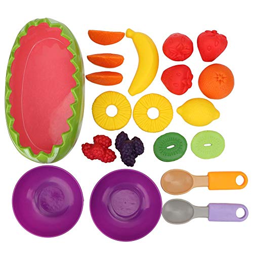 keyren Juguete de Frutas y Verduras, Juego de Juguetes de Cocina Coloridos, Entrenamiento de percepción Visual para el Juego de Roles de educación temprana en el jardín de Infantes